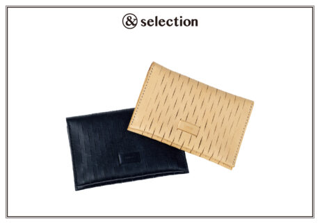 緩衝材のデザインをヒントにした、〈イロセ〉のカードケース。 緩衝材のデザインをヒントにした、〈イロセ〉のカードケース。