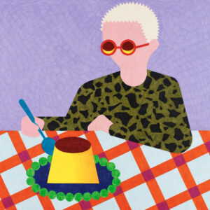 148-illustrator-17 | プリンを食べる人