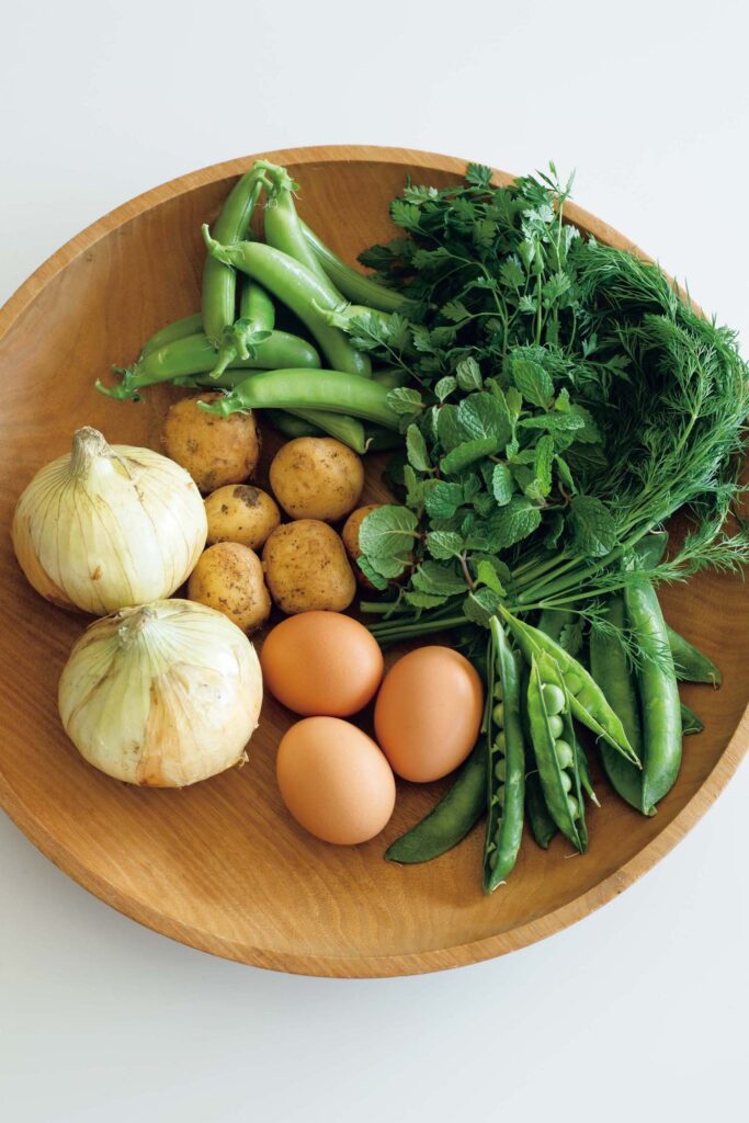 春野菜とハーブの洋食。渡辺有子の料理教室3年目3月