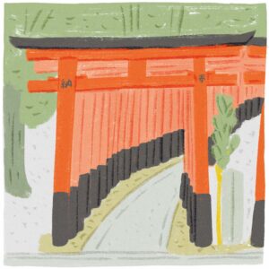 名所の顔の向こう側にあるいいところ。伏見稲荷に行くなら、立ち寄りたい2軒。 | 伏見稲荷大社　和銅4（711）年に創建された、全国約3万社の稲荷神社の総本宮。五穀豊穣や商売繁昌と幅広い信仰を集めてきた。千本鳥居は、江戸時代に願いごとが通るようにの願いと、通ったことへの感謝を込めて、鳥居の奉納が始まったことによる。御祭神は宇迦之御魂大神、眷属（けんぞく）は狐。口に稲穂、巻物、玉、鍵をくわえた眷属の姿も境内で見ることができる。▷京都市伏見区深草薮之内町68 ☎075‒641‒7331 拝観自由 拝観料無料