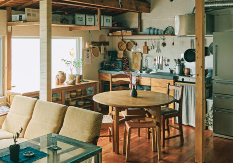 築100年以上の町家を改装。作れるものは自分の手で。