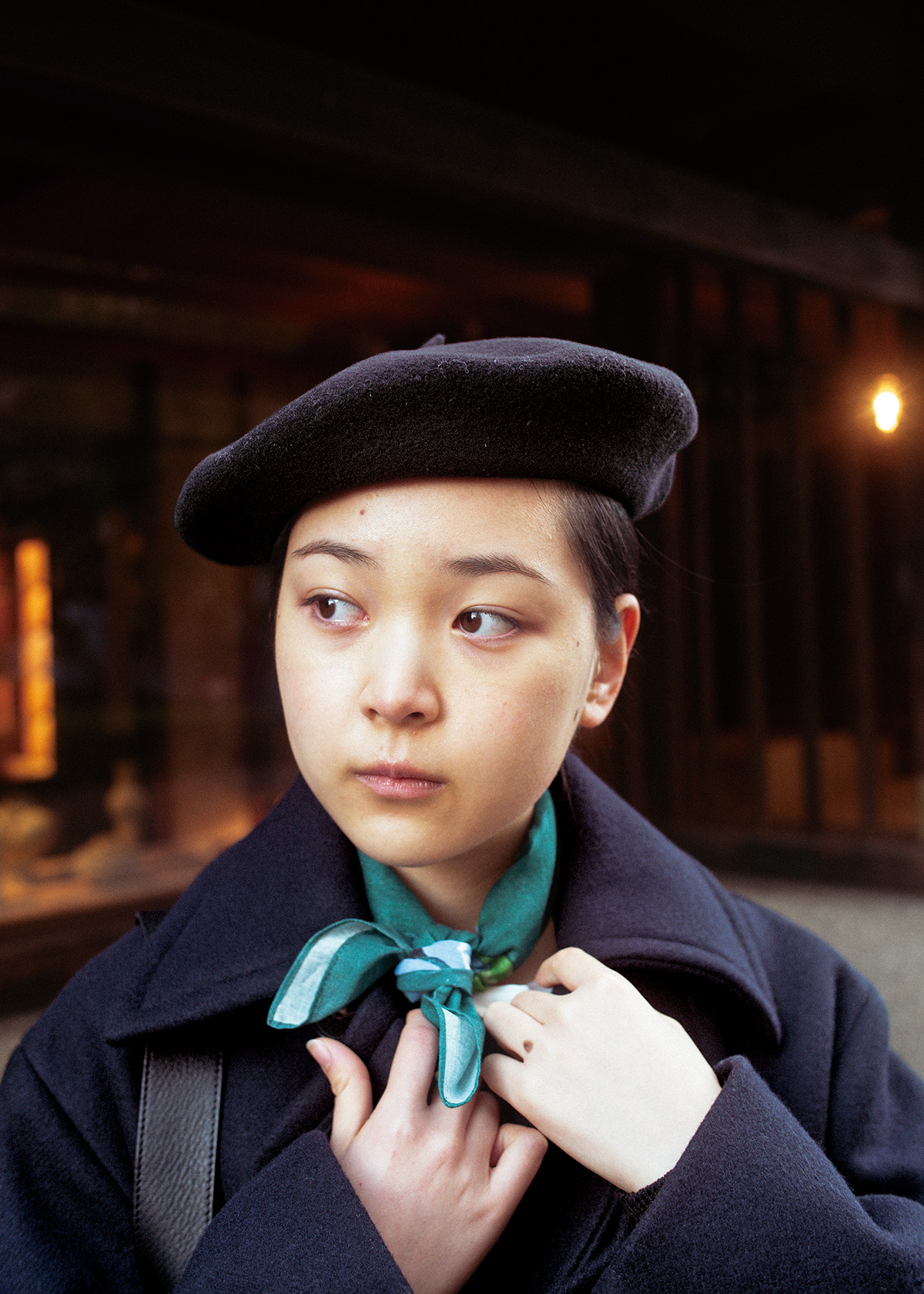 〈アナトミカ〉の定番バスクベレーは、フランスの空気を感じさせる佇まい。