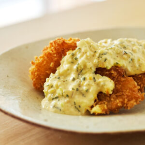 1 タラフライ 〜いぶりがっこタルタルソース〜／おべんと屋さん〈75foods〉吉森なな子のレシピ帖 #9