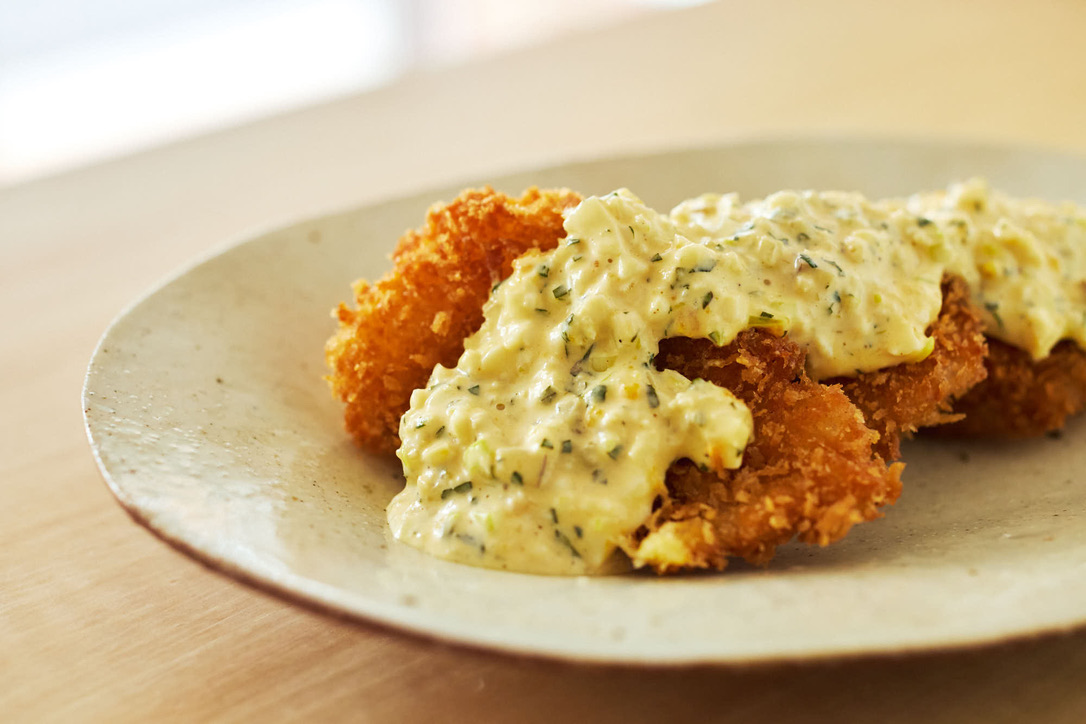 タラフライ 〜いぶりがっこタルタルソース〜／おべんと屋さん〈75foods〉吉森なな子のレシピ帖 #9