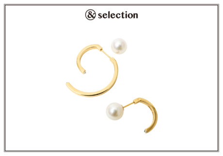 キャッチの組み合わせでバリエーションも楽しめる、〈トーカティブ〉のピアス。