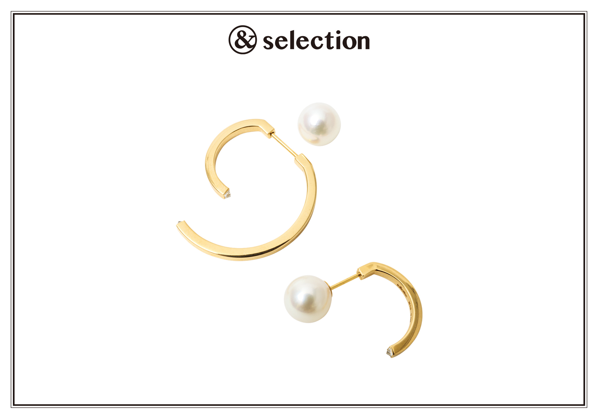 キャッチの組み合わせでバリエーションも楽しめる、〈トーカティブ〉のピアス。