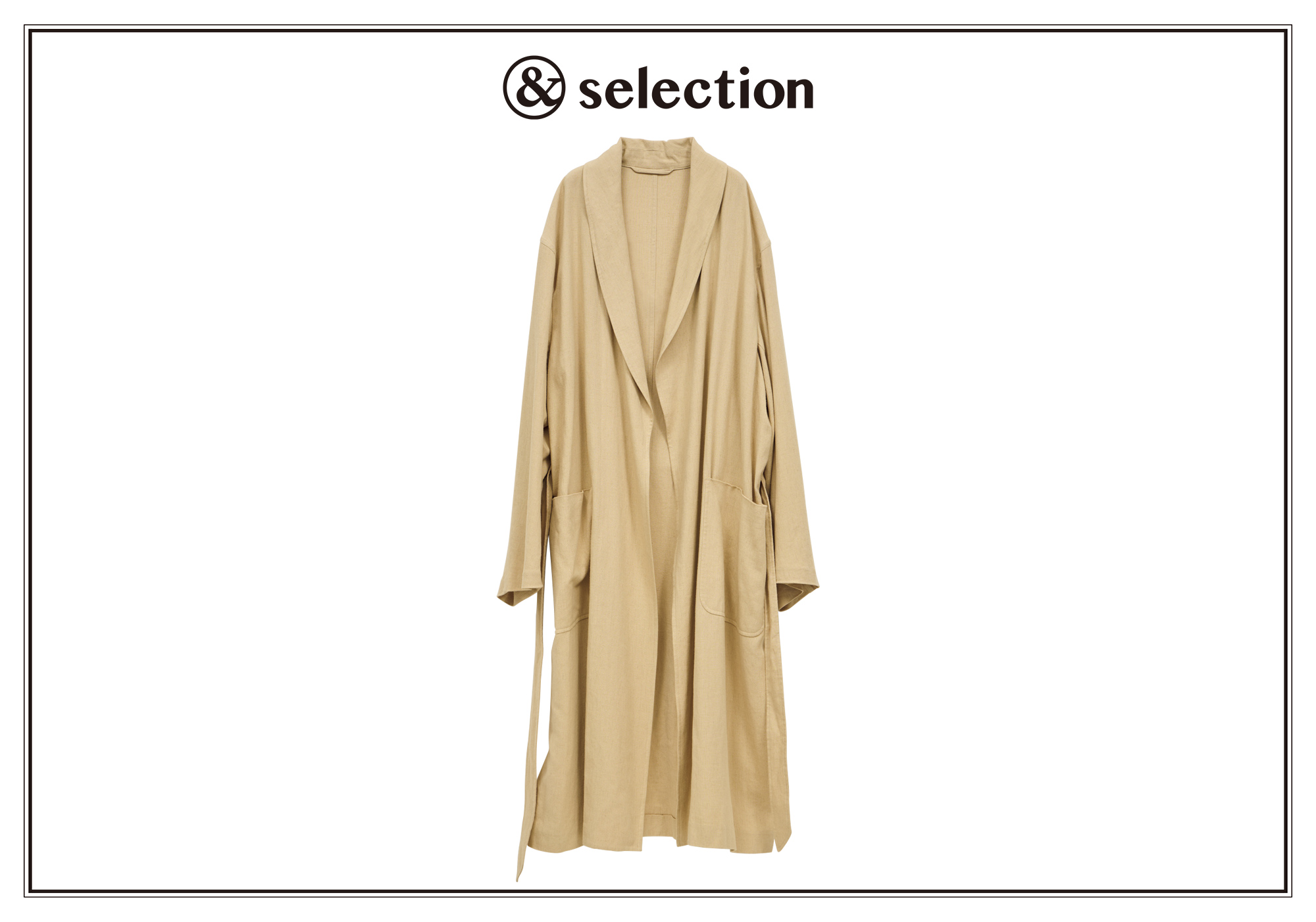 春先に活躍する、さらりとした肌触りが心地いい〈コモリ〉のコート。