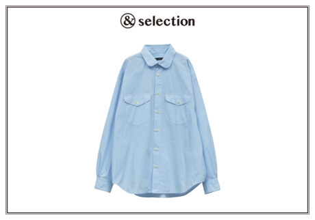 〈ニコルソン アンド ニコルソン〉から届いた、爽やかなブルーのシャツを。 〈ニコルソン アンド ニコルソン〉から届いた、爽やかなブルーのシャツを。