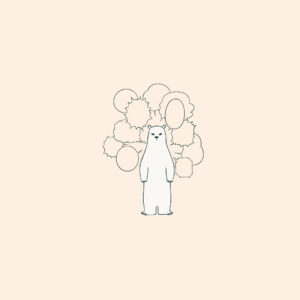 白くまのナヌークのつぶやき。「会話力のこと。」