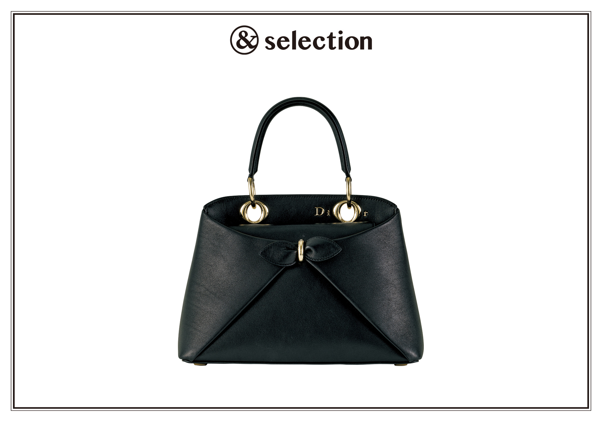 新生〈ディオール〉から届いた、リボンモチーフが印象的なバッグ。