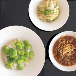 旬の魅力が味わえる3品。定食として3品一緒に食べると、それぞれの良さが、より一層伝わってきます。