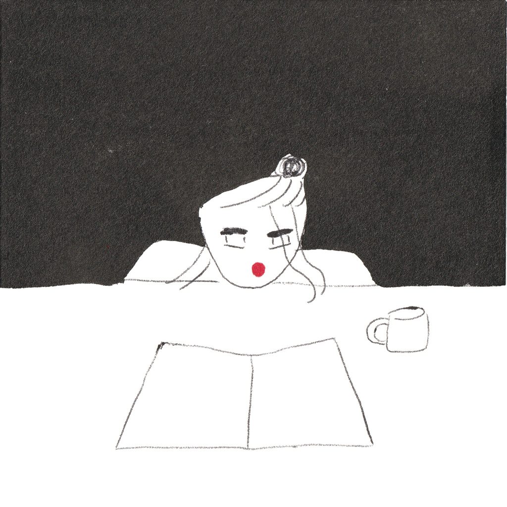 表紙とトビラのイラストは庄野紘子さんの作品。さて、いい仕事をするために、この特集と一緒に考えを深めていきましょう。