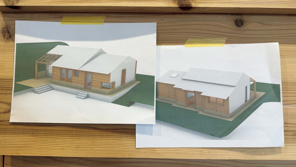 フィリックスさんと職人とでコンセンサスを図るためのツールであった3Dの設計図。工程全体を通して使用された。 フィリックスさんと職人とでコンセンサスを図るためのツールであった3Dの設計図。工程全体を通して使用された。