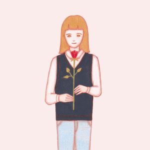 16_girlwitharose | girl with a rose