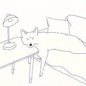〈溶ける犬〉イラストレーター 鳥屋 菜々子 のイラスト | 溶ける犬