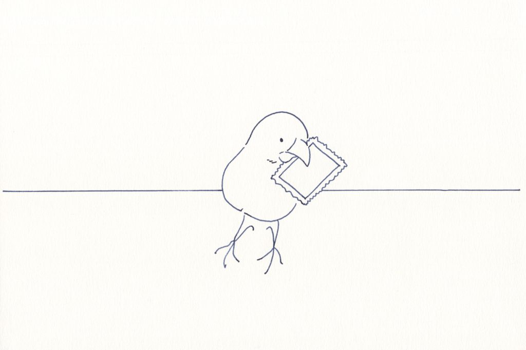 〈文鳥Ⅱ〉イラストレーター 鳥屋 菜々子 のイラスト