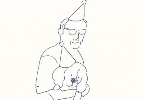〈老人と犬〉イラストレーター 鳥屋 菜々子 のイラスト | 老人と犬