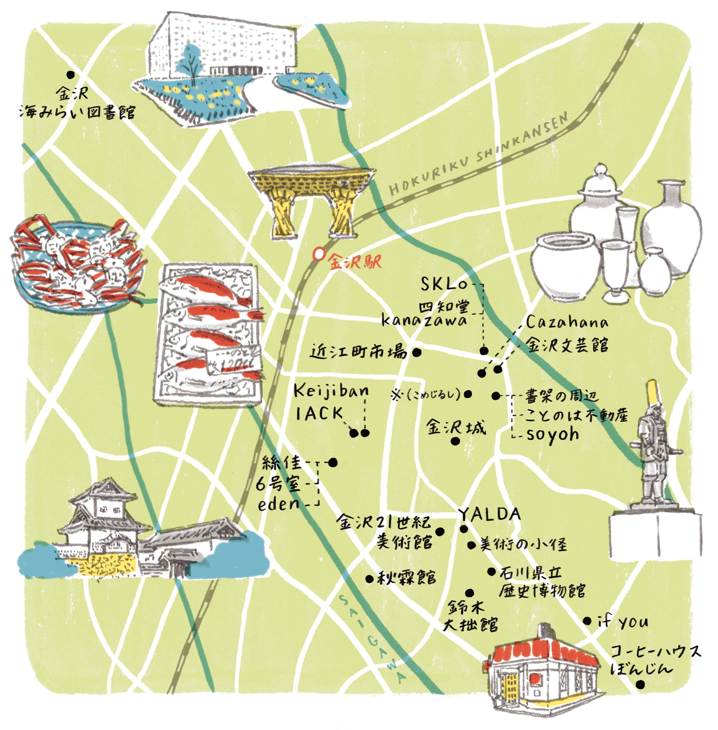 Kanazawa Access Map