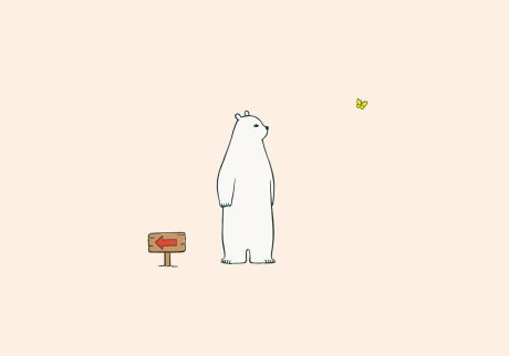 白くまのナヌークのつぶやき。「遠回りのこと。」