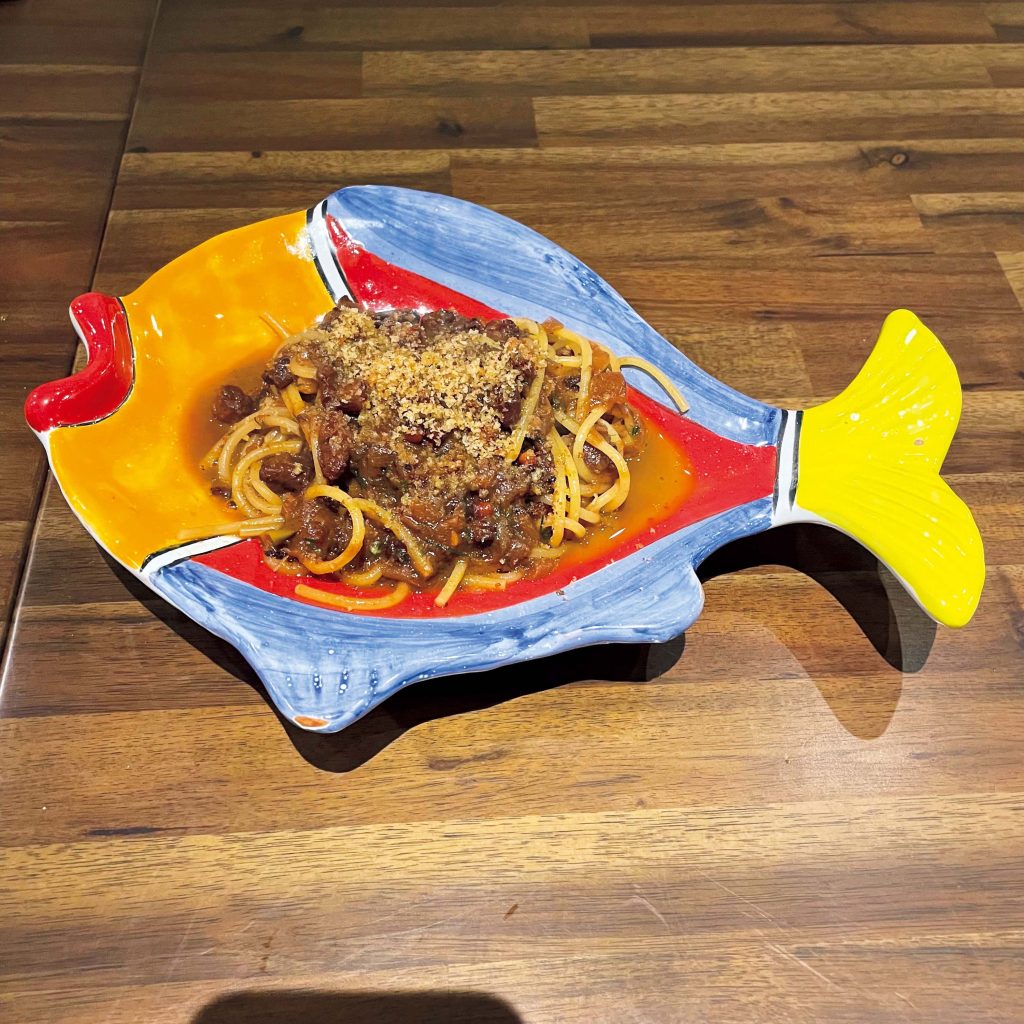 『カピオ』「タコと新玉ねぎのソース」。海の香り炸裂。 | 「タコと新玉ねぎのソース」。海の香り炸裂。