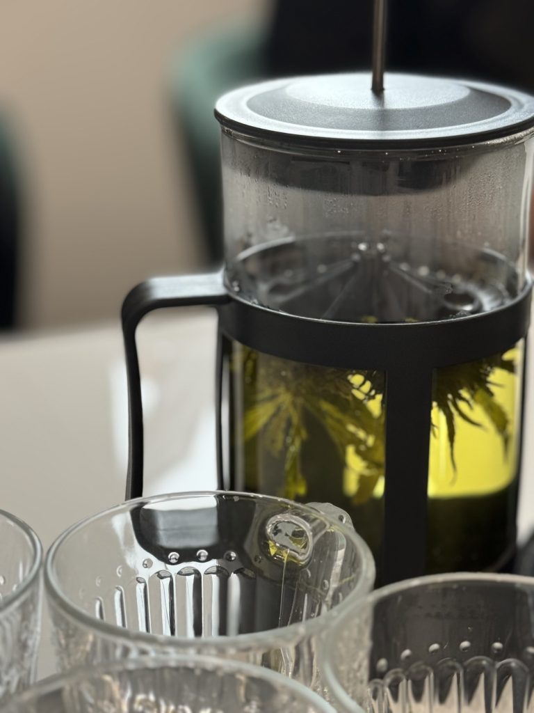 フレッシュなヘンプのお茶 | フレッシュなヘンプをお茶に。苦いのかなと思いきや、クセがなく、さらりとした飲み心地。 フレッシュなヘンプのお茶 | フレッシュなヘンプをお茶に。苦いのかなと思いきや、クセがなく、さらりとした飲み心地。