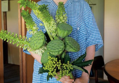 可憐な花姿からは想像ができないほどワイルドなハスの実。