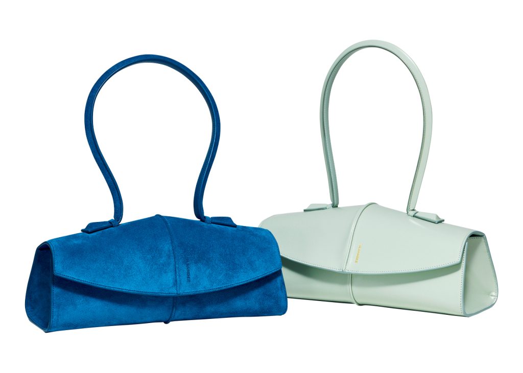 JIL SANDER leather & suede bag