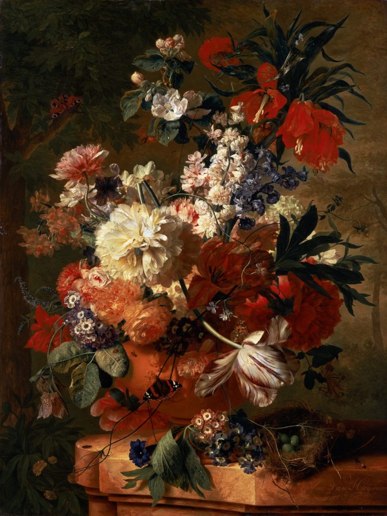 Jan van Huysum ‘ Flowers in a Vase’  (1726)　© The Wallace Collection