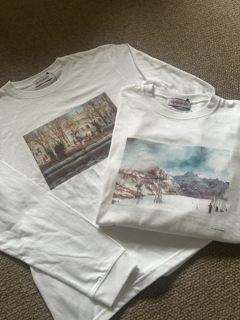高橋さんの写真をプリントしたロングスリーブTシャツも販売予定。